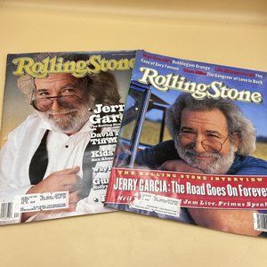Rolling Stone Magazines Jerry Garcia Covers #616 #664 Lot Of 2 Vintage 90s